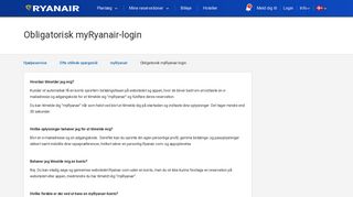 
                            4. Obligatorisk myRyanair-login