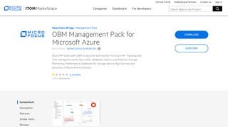 
                            12. OBM Management Pack for Microsoft Azure | ITOM Marketplace