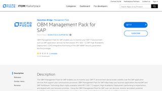 
                            12. OBM Management Pack for SAP | ITOM Marketplace