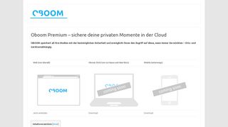 
                            2. Oboom Premium - Sichere deine privaten Momente in der Cloud