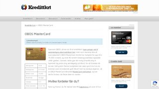 
                            4. OBOS MasterCard - Kredittkrt.no