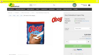 
                            13. Oboy Chokladdryck Original 700g - Skanaffaer.de - Skanaffär