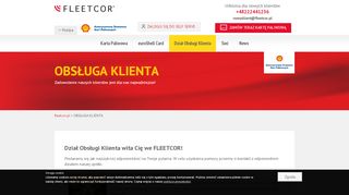 
                            2. Obsługa klienta karty paliwowej Euroshell | Fleector - Fleetcor