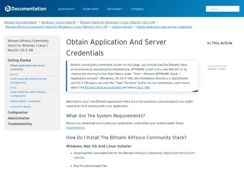 
                            7. Obtain application and server credentials - Bitnami Documentation