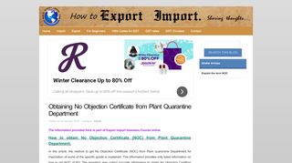 
                            5. Obtaining No Objection Certificate from Plant Quarantine Department