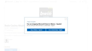 
                            8. Obtener Bwin Casino Mobile: Microsoft Store es-MX