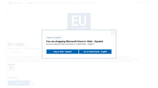 
                            1. Obtener EU Login: Microsoft Store es-CL