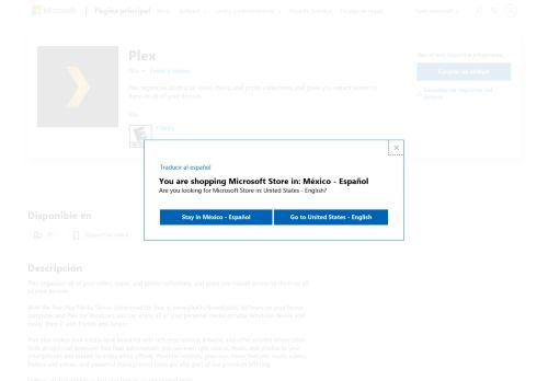 
                            13. Obtener Plex: Microsoft Store es-MX