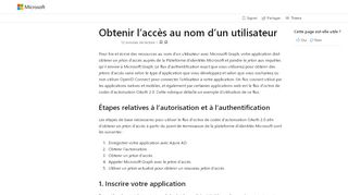 
                            9. Obtenir l'accès au nom d'un utilisateur - Microsoft Graph | Microsoft ...