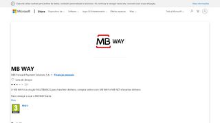 
                            5. Obter MB WAY - Microsoft Store pt-PT