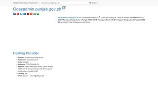 
                            12. Ocasadmin.punjab.gov.pk - WebsiteSuccessTools.com