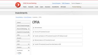 
                            6. OCBC - Help & Support - Investments - CPFIA - OCBC Bank