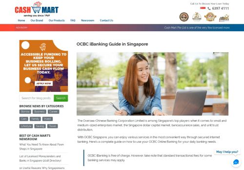 
                            8. OCBC iBanking Guide in Singapore - Cash Mart Singapore