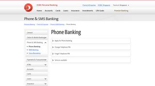
                            1. OCBC - Phone Banking - OCBC Bank