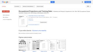 
                            11. Occupational Projections and Training Data: A Statistical and ...