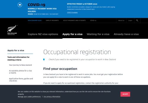 
                            13. Occupational registration | Immigration New Zealand