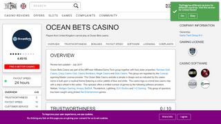 
                            13. Ocean Bets Casino Review - Blacklisted | The Pogg