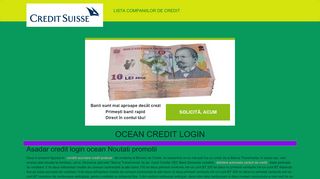 
                            10. Ocean credit login - împrumuturi online - Credit pe loc