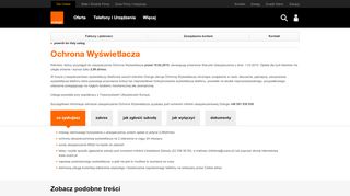 
                            10. Ochrona Wyświetlacza | Orange Polska