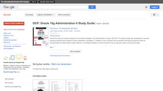 
                            8. OCP: Oracle 10g Administration II Study Guide: Exam 1Z0-043