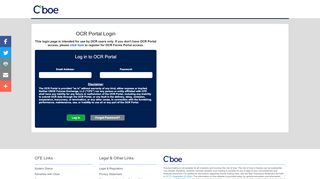 
                            10. OCR Portal Login - CFE/Cboe