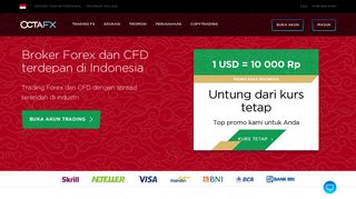 
                            2. OctaFX: Broker Forex ECN, Trading Forex Online di Indonesia