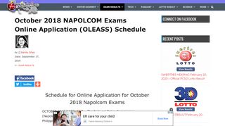 
                            13. October 2018 NAPOLCOM Exams Online Application (OLEASS ...