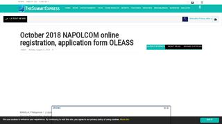
                            5. October 2018 NAPOLCOM online registration, application form ...