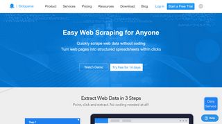 
                            1. Octoparse: Web Scraping Tool & Free Web Crawlers for Data Extraction