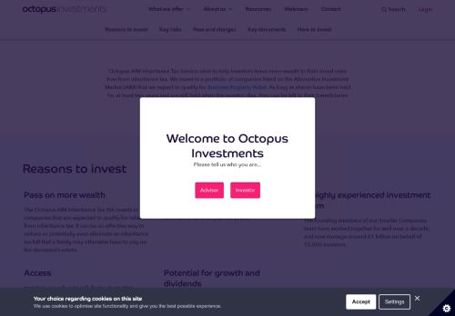 
                            10. Octopus AIM Inheritance Tax Service | Investor | Octopus Investments