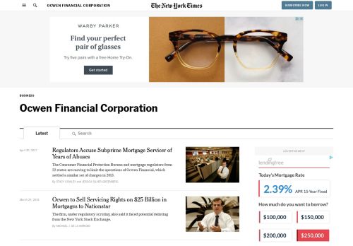 
                            6. Ocwen Financial Corporation - The New York Times