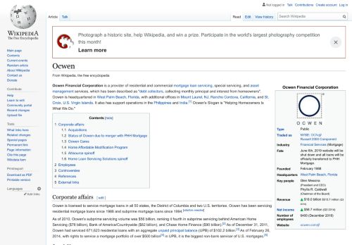 
                            5. Ocwen - Wikipedia