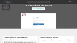 
                            5. Od Ietsict Careers. Login - KSSK - FreeTemplateSpot