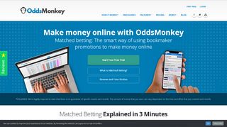 
                            8. OddsMonkey: Make Money Online | #1 Matched Betting Site