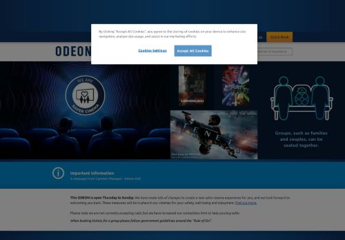
                            7. ODEON Camden - View Listings and Book Cinema Tickets Now!