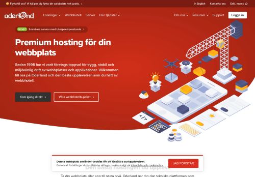 
                            3. Oderland Webbhotell, VPS, domän & hosting