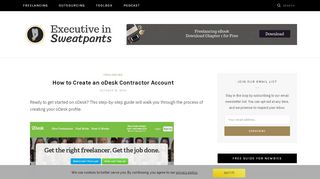 
                            6. oDesk - How to Create a Freelancer Account