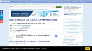 
                            12. Odex Chemicals Ltd., Nairobi, Off Mombasa Road - phone number ...