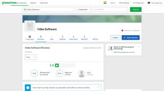 
                            10. Odex Software Reviews | Glassdoor.co.in