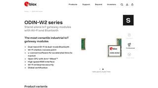 
                            13. ODIN-W2 series | u-blox