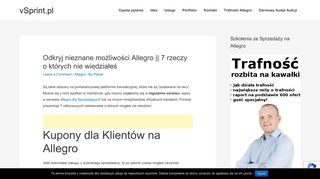 
                            12. ••• Odkryj nieznane możliwości Allegro || 7 rzeczy o których nie ...