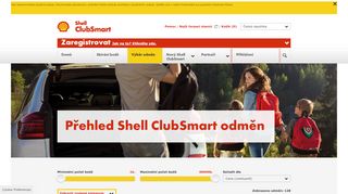 
                            2. Odměny věrnostního programu Shell ClubSmart - CLUBSMART Online