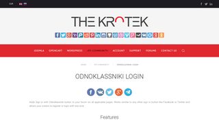 
                            8. Odnoklassniki Login - The Krotek
