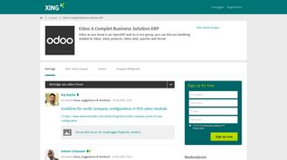 
                            4. Odoo A Complet Business Solution ERP | XING