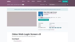 
                            2. Odoo Web Login Screen | Odoo Apps