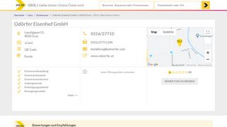 
                            11. Odörfer Eisenhof GmbH – 8020 Graz – GSOL | Gelbe Seiten Online