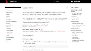 
                            1. Odroid XU4 - RetroPie Docs