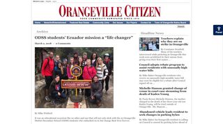 
                            12. ODSS students' Ecuador mission a “life changer” | Orangeville Citizen