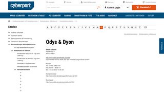 
                            1. Odys & Dyon - Cyberport