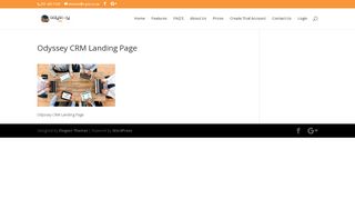 
                            8. Odyssey CRM Landing Page - Odyssey CRM